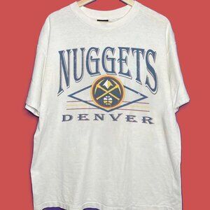 Vtg Denver Nuggets Basketball Shirt, Retro 90s NBA Denver Nuggets Shirt tee